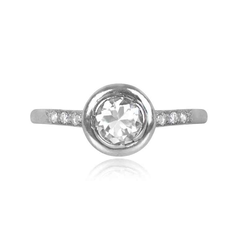 Estate 0.50ct Diamond Vintage French Engagement Ring. Worcester Ring, Circa 1950