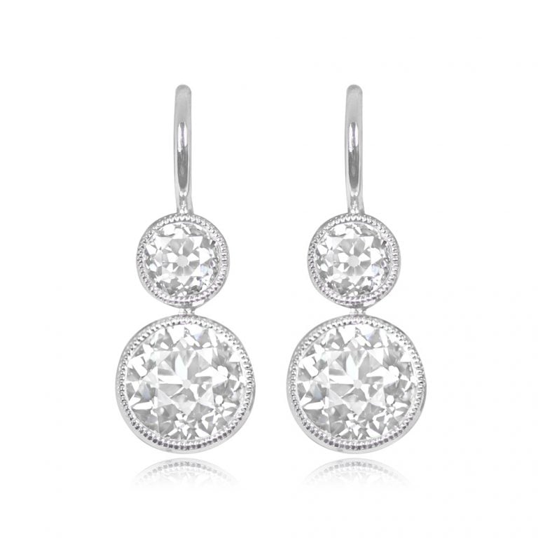 1.88ct Old European Cut Diamond Esmont Earrings
