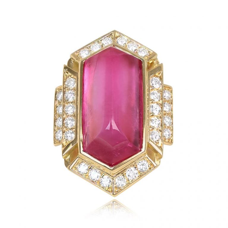 Bulgari Tourmaline Ring. Circa 1980, Vintage