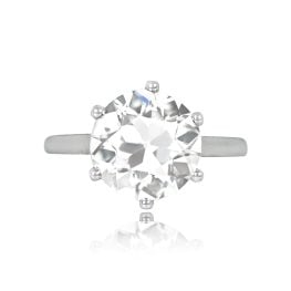 Mid Century 4 Carat Diamond Engagement Ring 167RJ-TV