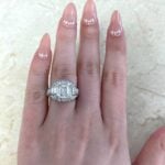 emerald cut Bulgari ring featuring a 5.01 carat emerald cut diamond