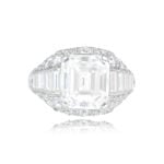 Signed Bulgari GIA Certified 5.02ct Emerald Cut Diamond Ring HER602 TV