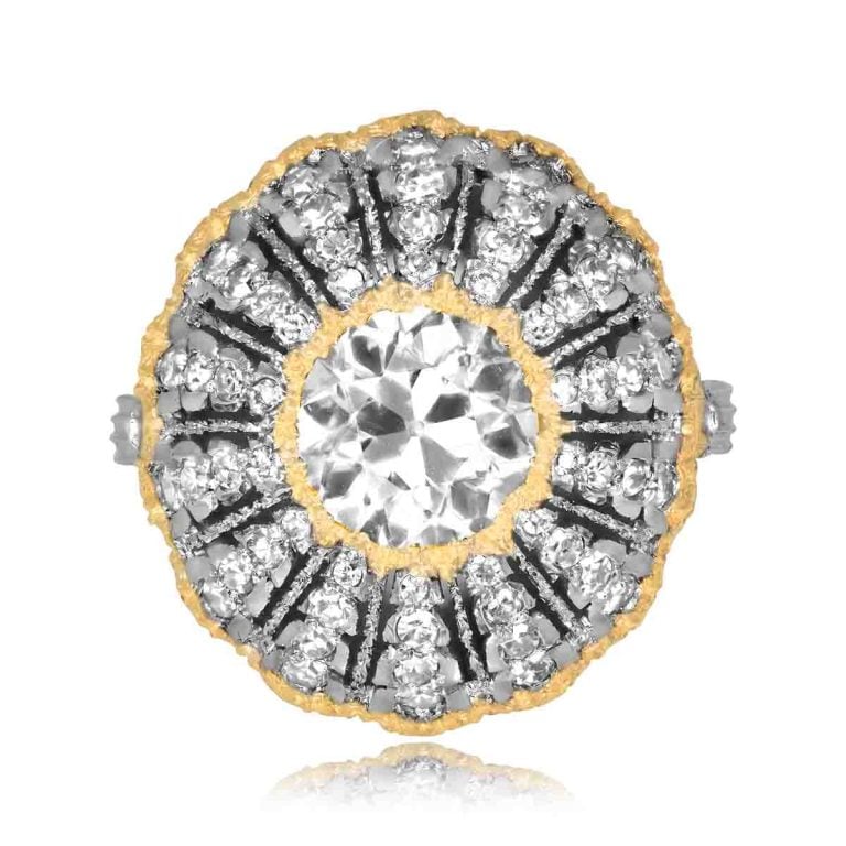2.01ct Buccellati Diamond Halo Ring