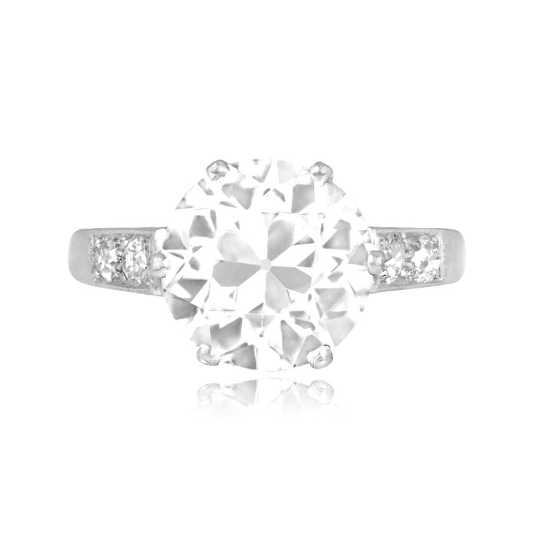 Vintage Retro Era 3.42ct Diamond Gatineau Ring, Circa 1945