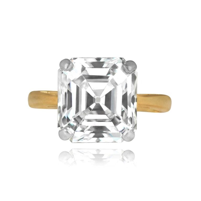 10.42ct Asscher-Cut Diamond Roxbury Ring