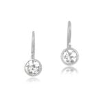 Old European Cut Diamond and Platinum Earrings Tulita Earrings 14692