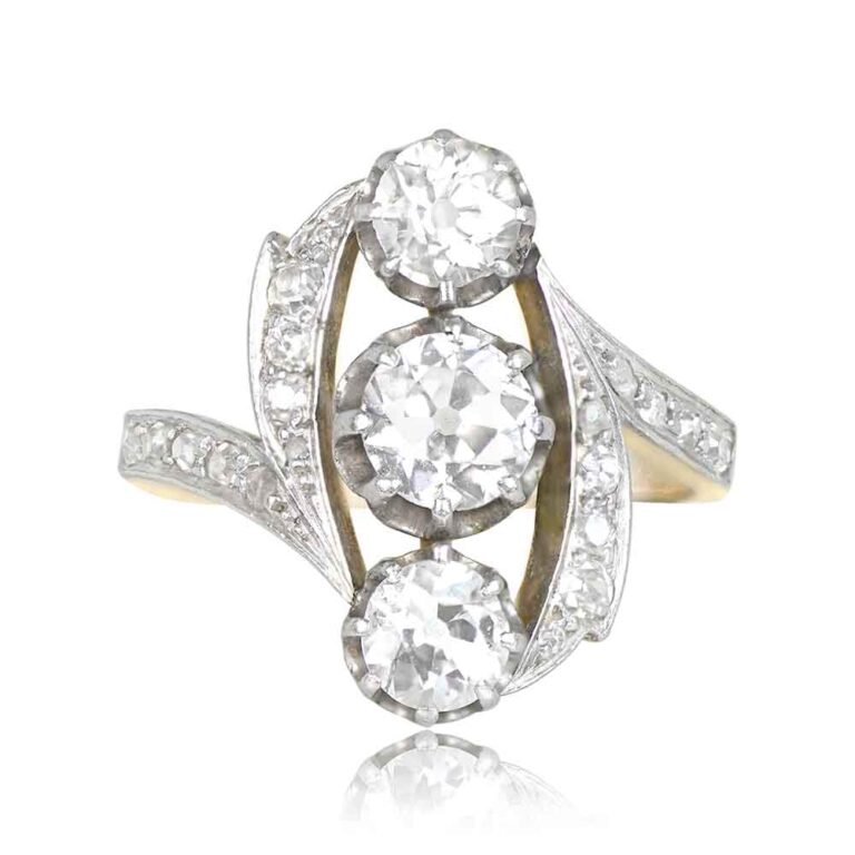 Edwardian Era Three Stone Palma Ring, Circa 1900