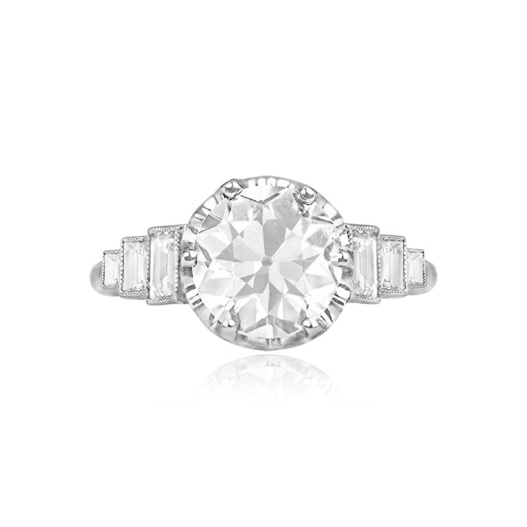 1.83ct GIA Olinville Ring. Circa 1935, Antique, Art Deco Era