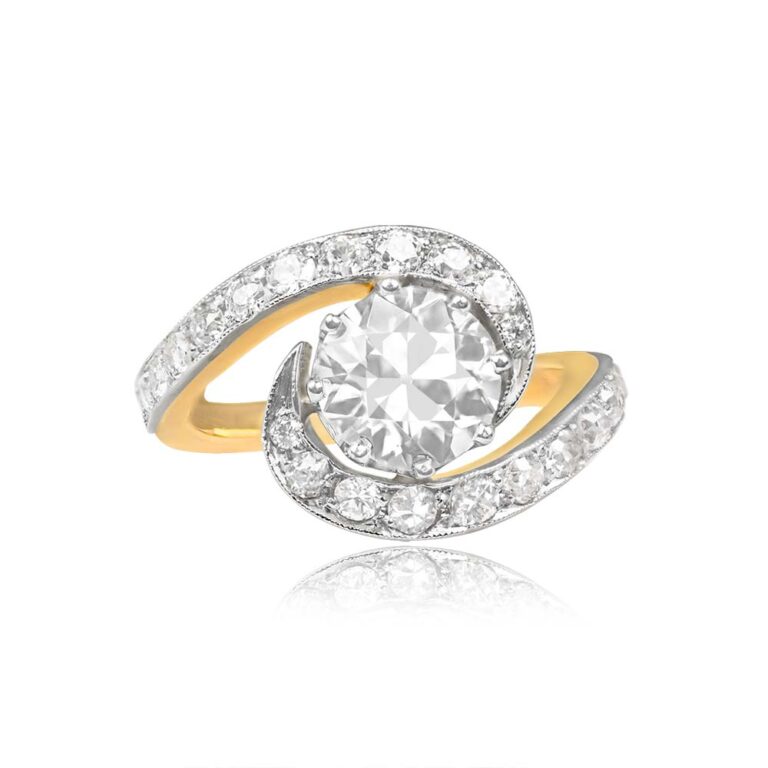 1.73ct Diamond Swirl Chandalar Ring
