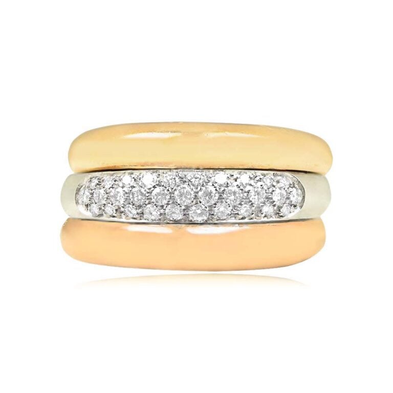 Vintage Cartier Tri Gold Ring