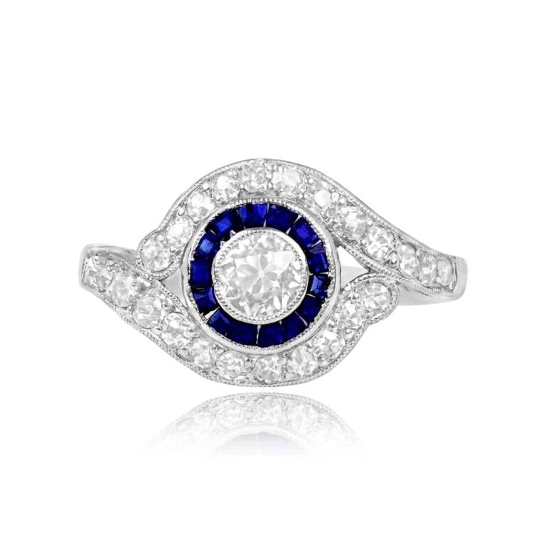 Antique Art Deco 0.20ct Diamond Engagement Ring Elton. Circa 1920