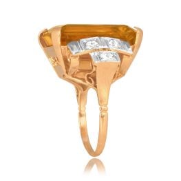 Antique Retro Era Franconia Ring, Circa 1940 JN2412 top side view photo