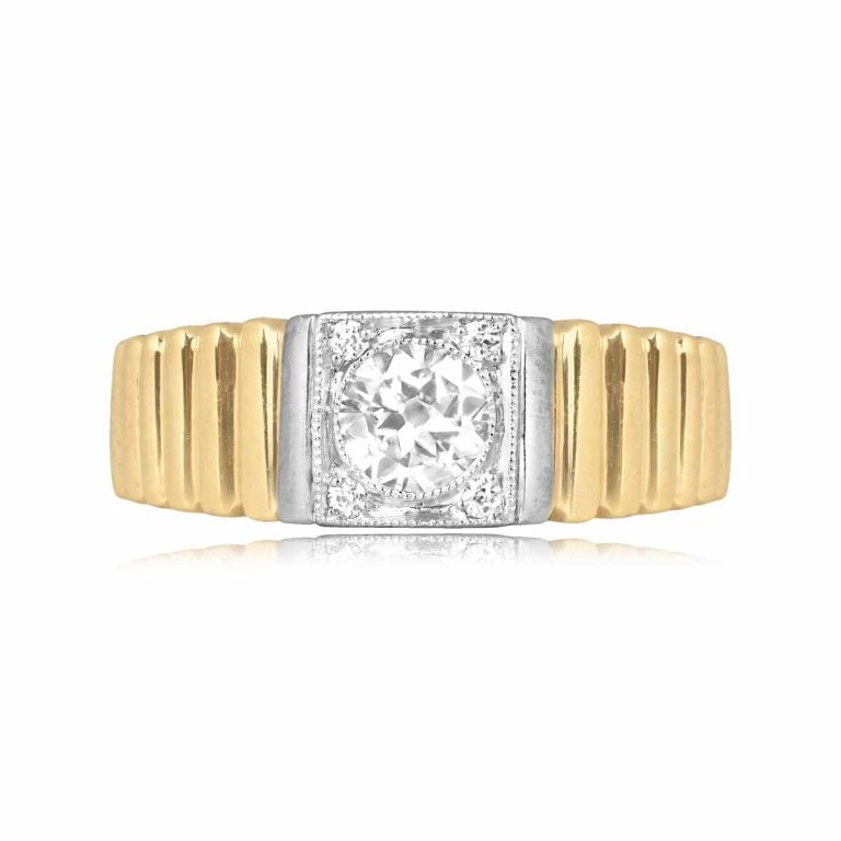 Vintage Mid Century 0.50ct Old European Ring, Circa 1950