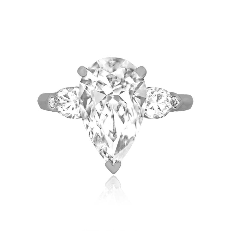 Graff 3.41ct Pear Shape Diamond Ring