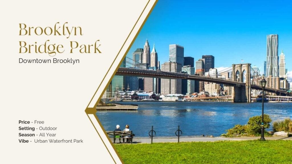 proposal location in NY Brooklyn Bridge Park