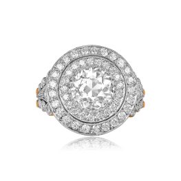 2.04ct Diamond and Double Halo Jayton Ring 15071