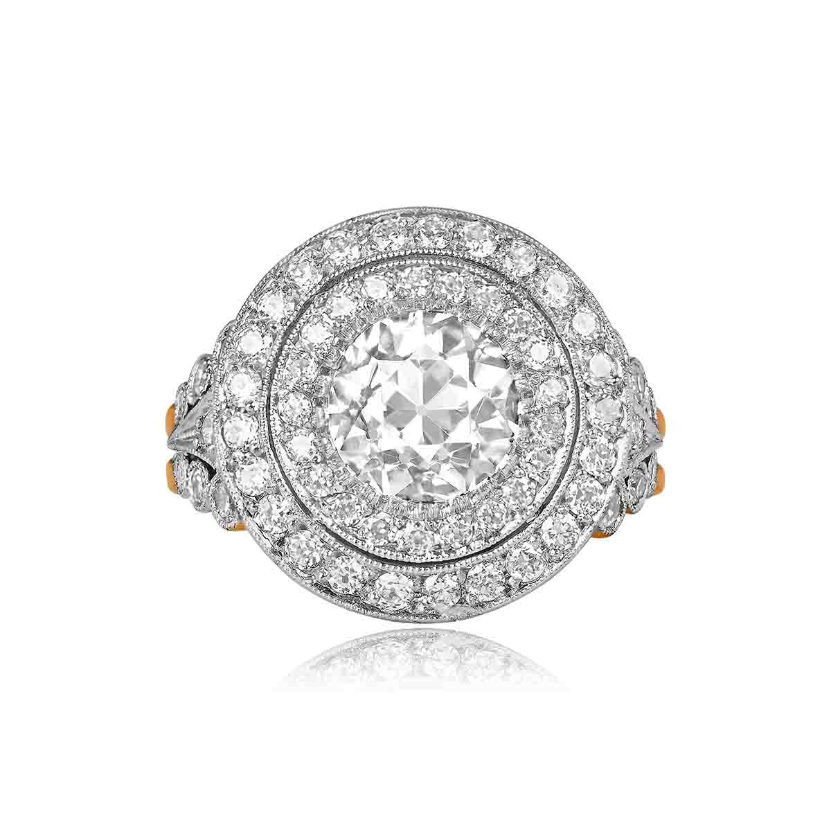 15071 TV 1200P WEB 2.04ct Diamond and Double Halo Jayton Ring 15071