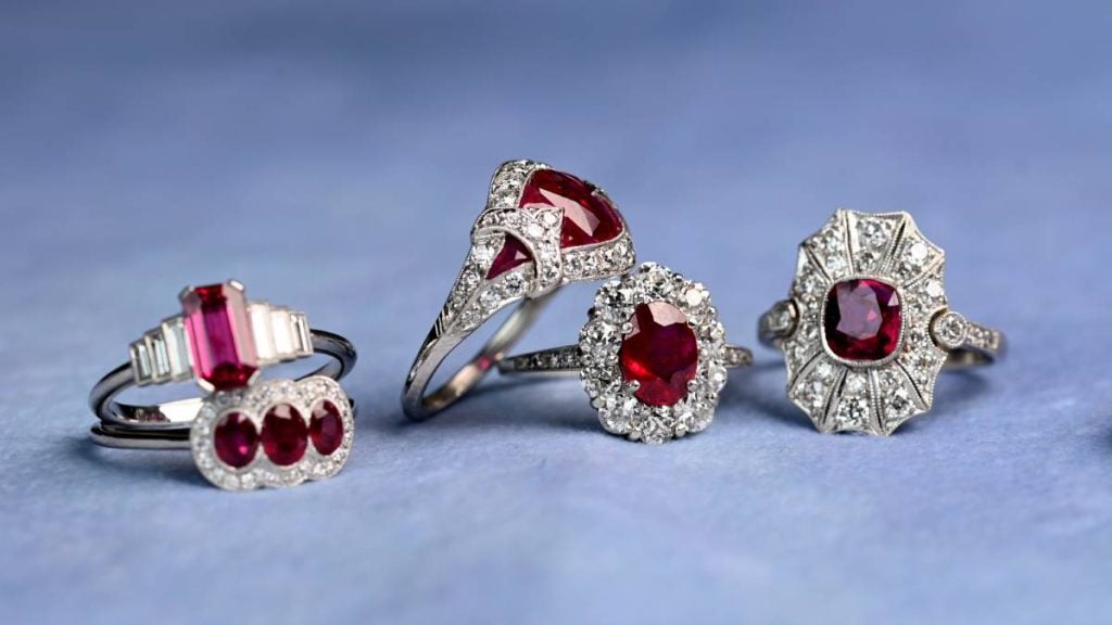 Ruby Birthstone July Rings