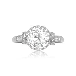 Diamond and Platinum Engagement Ring Radom Ring 14753 TV