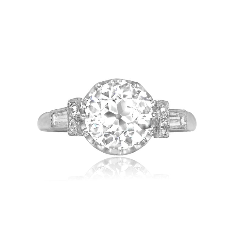 2.01ct GIA Diamond Radom Antique Ring, Circa 1930