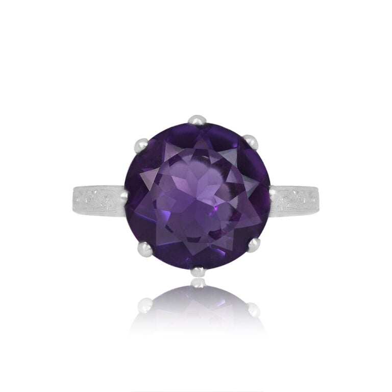 Art Deco 4.57ct Amethyst Bardonia Ring. Antique, Circa 1930