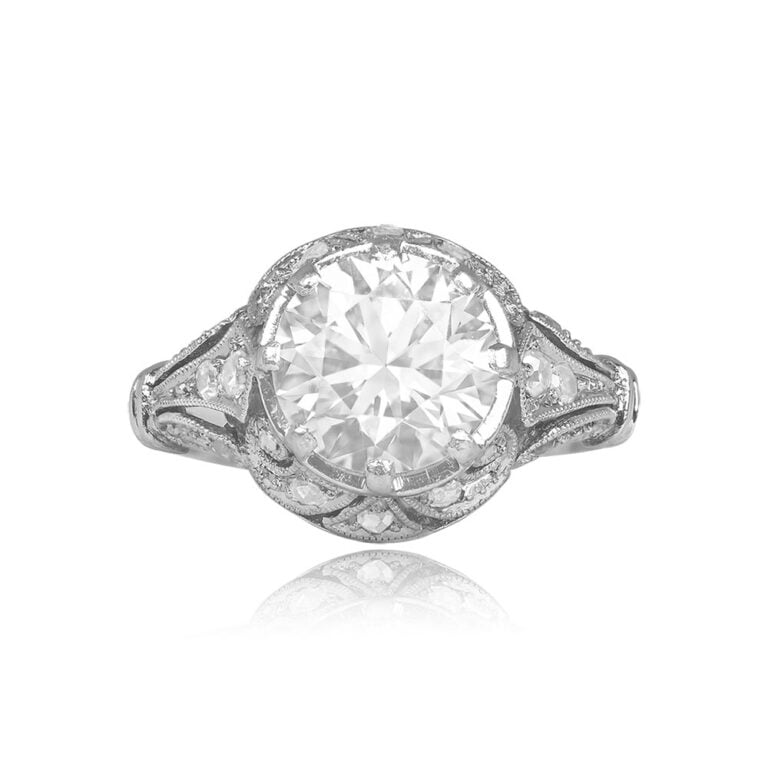 Art Deco 1.70ct Diamond Engagement Belmullet Ring. Antique, Circa 1935