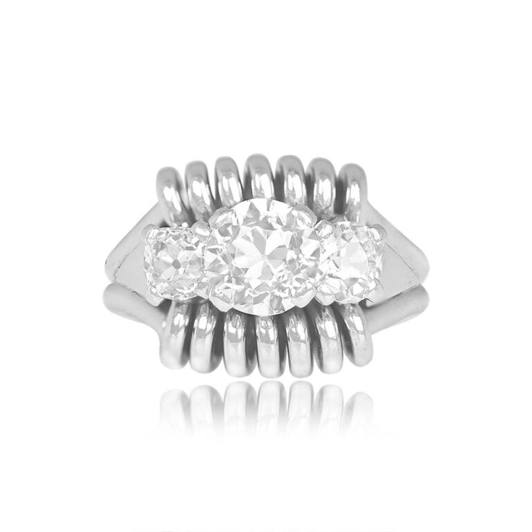 Vintage Mid-Century 1.23ct Diamond Taconic Ring, Circa 1950