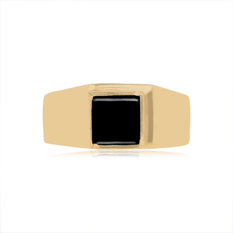 Onyx and 18k Yellow Gold Talanga Ring