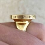 Bulgari ring handcrafted in 18k yellow gold