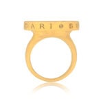 Side View Mother of Pearl Swivel Ring Bulgari Ring 15232