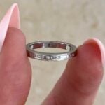 Tiffany wedding band with design all around the band