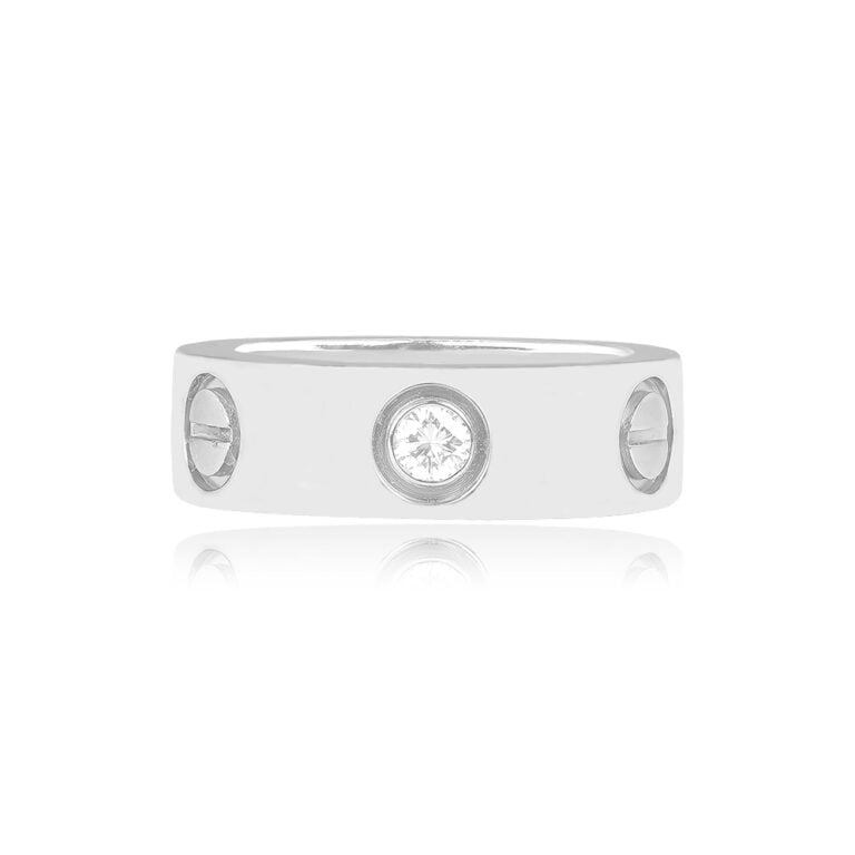 Cartier Platinum and Diamond Love Band 5.46mm