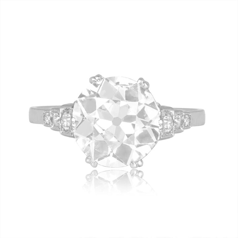 Antique 2.86ct Old European Cut Diamond Gambela Ring, Circa 1920