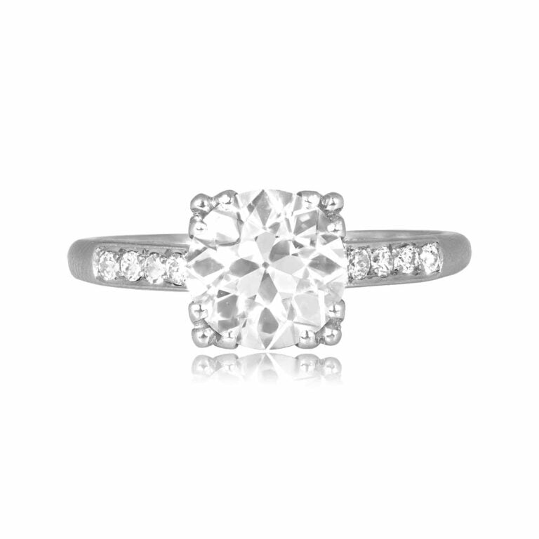 Antique Art Deco Era GIA 2.01ct Olney Ring, Circa 1920