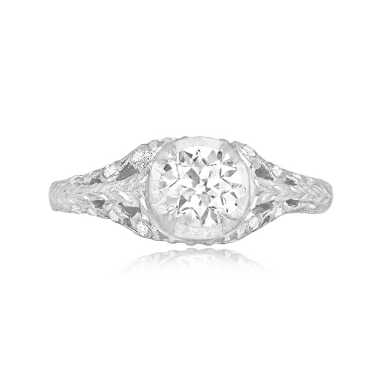 Vintage 0.70ct Old Euro Diamond Norwalk Ring, Circa 1950