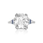 5.15 carat center Elongated Cushion-Cut Diamond Bennington Ring HER301
