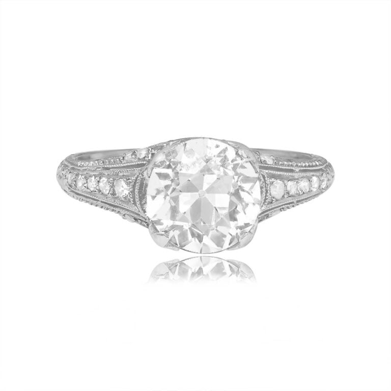 Art Deco GIA 1.82ct Diamond Scranton Ring, Circa 1920