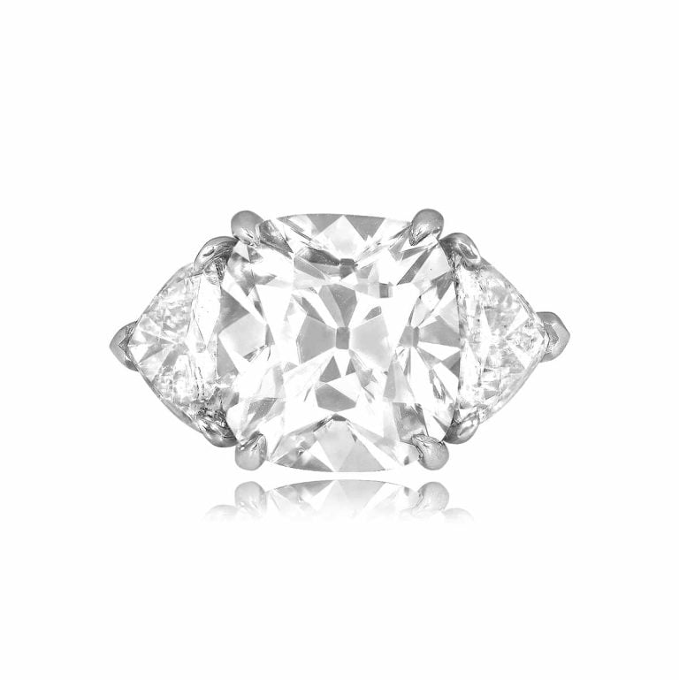 5.01ct Cushion Cut Diamond Milltown Ring