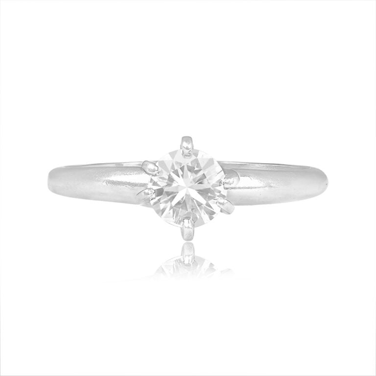 0.50ct Diamond on Platinum Solitaire Orillia Ring