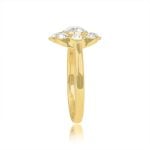 0.67 carat Floral Cluster Diamond Engagement Tulun Ring 15453