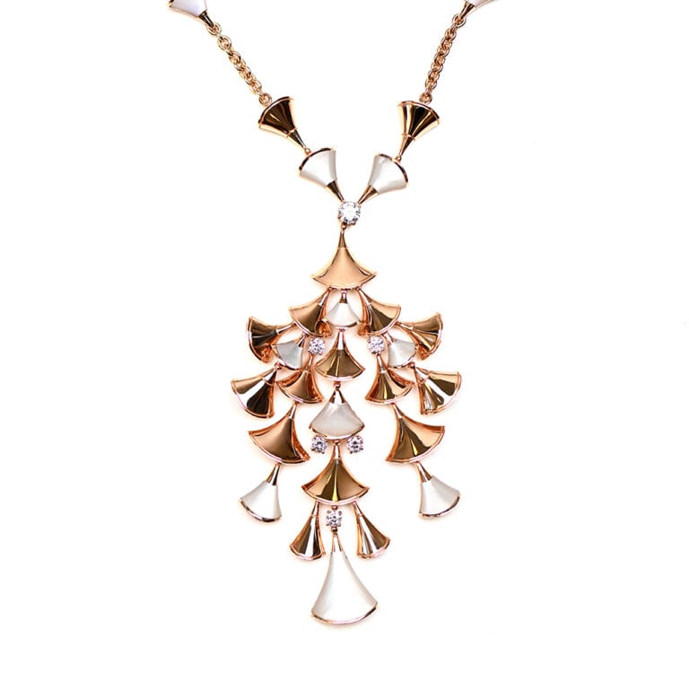 Bulgari 18k Rose Gold Pendant Necklace