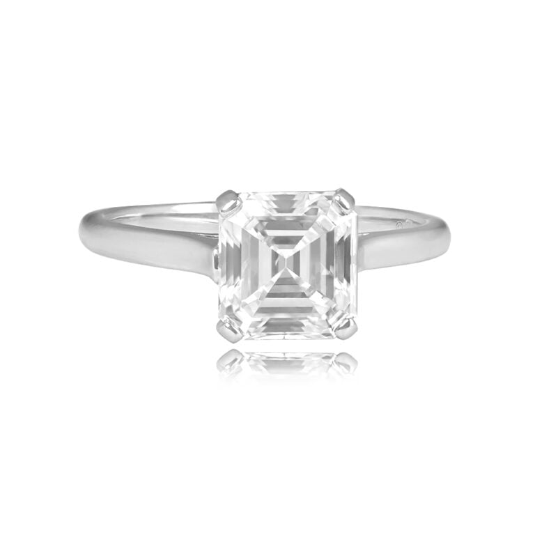 Tiffany Asscher-Cut 2.43ct Diamond Engagement Ring