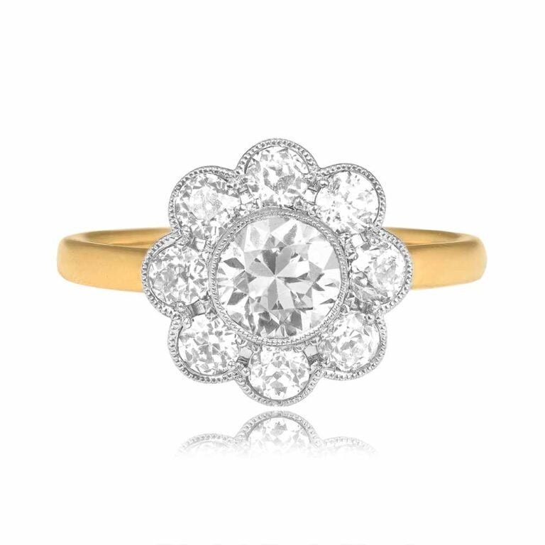 0.70ct Diamond Floral Cluster Engagement Chauncey Ring