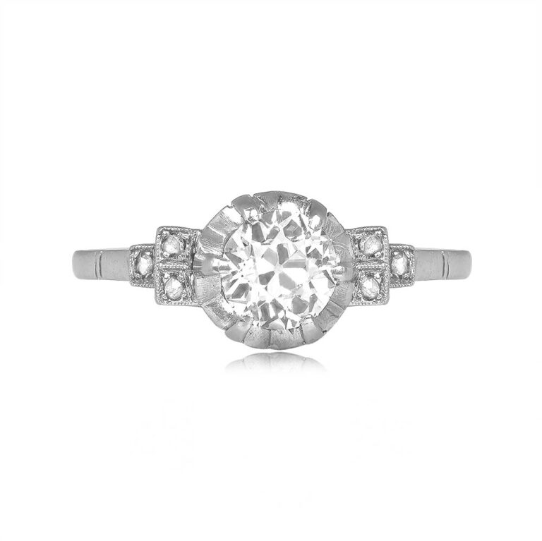 Antique 0.91ct Diamond Engagement Ardara Ring, Circa 1930