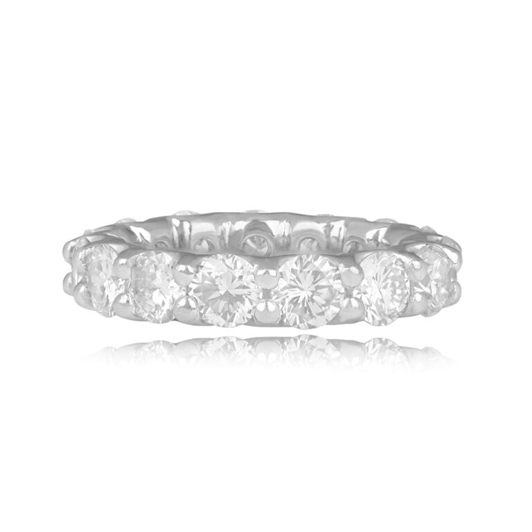 4.00ct Diamond Eternity Wedding Lorino Band 4.10mm
