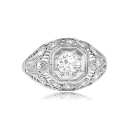Antique 0.64ct Hornell Ring. Edwardian Era. Circa 1910 Top View
