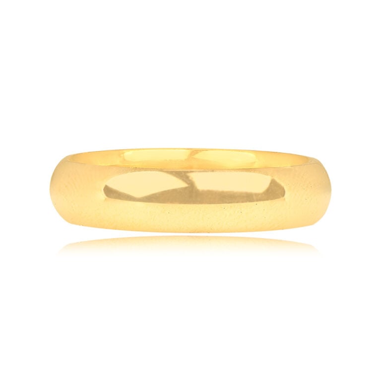 18k Yellow Gold Wedding Macina Band 4.8mm