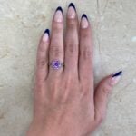 Art Deco 1.74ct Round-Cut Amethyst Gemstone ring