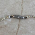 Birnam Necklace with pearls connected by a clasp