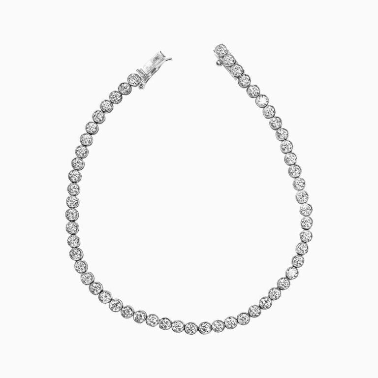 Platinum and 4ct Diamond Lund Bracelet